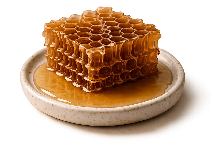 Raw acacia honey selected for<br>purity, stability and quality.